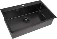 Кухонная мойка ZorG ZRE 7951 graphite - фото