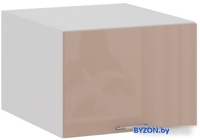 Шкаф навесной Трия Весна 1В5ГП (белый/кофе с молоком) - фото