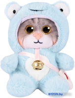 Классическая игрушка Maxitoys Котик в голубом капюшоне 300523-7-1-12 - фото