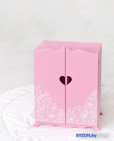 Шкаф для кукол Leader Toys Diamond Princess c дизайнерским цветочным принтом 72419 (розовый) - фото2