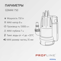 Дренажный насос PROFline GSMAX 750 - фото2