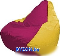 Кресло-мешок Flagman Груша Мега XXXL Г3.1-386 (фуксия/желтый) - фото