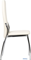 Стул ВВР Оскар (ваниль/хром, экокожа) - фото2
