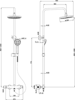 Душевая система Lauter Mist 21SH20918-2 - фото2