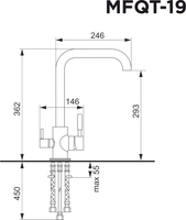 Смеситель MAUNFELD MFQT-19DGR (темно-серый) - фото2