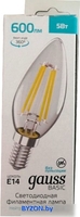 Светодиодная лампочка Gauss Basic Filament Свеча 5W 600lm 4000K E14 50312252 - фото