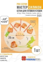 Поддон Сам Себе Шеф силиконовый сетчатый 25 см (1 шт) - фото