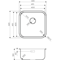 Кухонная мойка Omoikiri Omi 44-U/I Quadro IN - фото2