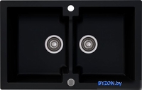 Кухонная мойка Kernau KGS A 80 2B Deep Black - фото