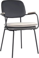 Стул с подлокотниками Bergenson Bjorn Pea BB0000700 (темно-серый/бежевый) - фото