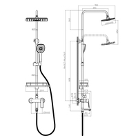 Душевая система Rossinka Silvermix RS27-46 - фото2
