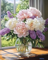 Алмазная мозаика Феникс+ Сирень и пионы 70837 - фото