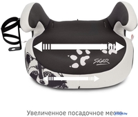 Детское сиденье Siger Fix Lux KRES3996 (енот серый/бежевый) - фото2