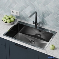 Кухонная мойка Floracio Steel F.7551.GMD - фото2