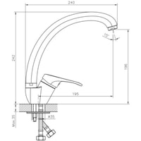 Смеситель Decoroom DR21021 - фото2, картинка2 Смеситель Decoroom DR21021 - фото2