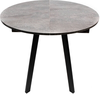 Кухонный стол ВВР Элип (камень темный/черный профиль, ЛДСП) - фото2