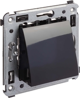 Вывод кабеля DKC Avanti 4402983 (черный квадрат) - фото, картинка Вывод кабеля DKC Avanti 4402983 (черный квадрат) - фото