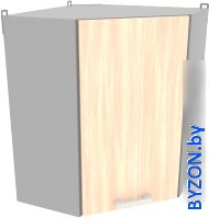 Шкаф навесной Интерлиния Компо ВШУ-720 (дуб молочный) - фото
