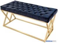 Банкетка Stool Group Инсигния (велюр черный/золото) - фото2