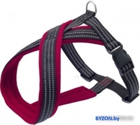 Шлея Каскад Х-образная с мягкой подкладкой 01215016-02 (нейлон, красный) - фото, картинка Шлея Каскад Х-образная с мягкой подкладкой 01215016-02 (нейлон, красный) - фото