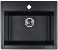 Кухонная мойка Wisent 600-26W (с сифоном GER013) - фото