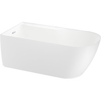 Ванна Wellsee Camellia 2.0 167x82 236201001 (отдельностоящая ванна (левая) белый глянец, экран, ножки, сифон-автомат хром) - фото