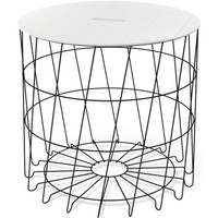 Журнальный столик Sheffilton SHT-CT41 254583 (сандал/белый муар) - фото