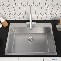 Кухонная мойка ARFEKA ECO AR 700*500 SATIN DECOR - фото2