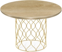 Журнальный столик Sheffilton SHT-TU49/TT 60 (золото/дуб песочный) - фото