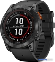 Умные часы Garmin Fenix 7X Pro Solar (сланцево-серый/черный) - фото