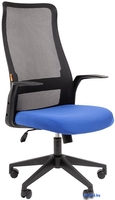 Офисное кресло CHAIRMAN 573 (черный/синий) - фото