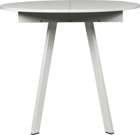 Кухонный стол ВВР Элип-2 (мрамор марквина белый/белый профиль, пластик) - фото2