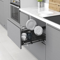 Вставка в полку Starax S-2032-A (антрацит) - фото