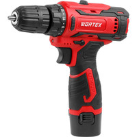 Дрель-шуруповерт Wortex BD 1220 Li 1329356 (с 2-мя АКБ, кейс) - фото2