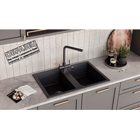 Кухонная мойка Ulgran U-608 (308 черный) - фото2