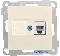 Розетка телефонная Mutlusan 2100-125-0102 (слоновая кость) - фото
