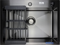 Кухонная мойка MARRBAXX B6045-R (черный/графит) - фото2