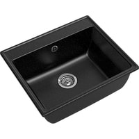 Кухонная мойка GranFest GF-V-580 (черный) - фото