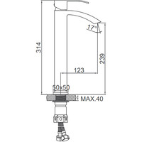 Смеситель Ledeme L1155-15 - фото2, картинка2 Смеситель Ledeme L1155-15 - фото2