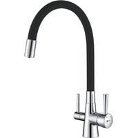 Смеситель Lemark Comfort LM3075C (хром/черный) - фото, картинка Смеситель Lemark Comfort LM3075C (хром/черный) - фото