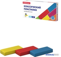 Пластилин Erich Krause Basic 50557 (6 цв) - фото