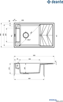 Кухонная мойка Deante ZRM_A113 - фото2