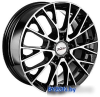 Литые диски X'trike X-135 16x6.5" 5x105мм DIA 56.6мм ET 38мм BK/FP - фото