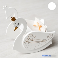 Стульчик для кукол Leader Toys Shining Crown для кормления Изящный лебедь 72220 (белый) - фото2