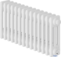 Стальной трубчатый радиатор Royal Thermo Insignia VC3030 - 14 секций RAL9016 - фото