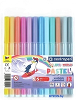 Фломастеры Centropen Colour World Pastel 7550 1287 (12 шт) - фото