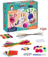 Набор для создания поделок/игрушек Bondibon Поделки из помпонов, фетра, пушистой проволоки ВВ3963 - фото2