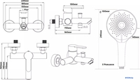 Смеситель Esko Venezia 3 Z VE54-3new - фото2, картинка2 Смеситель Esko Venezia 3 Z VE54-3new - фото2