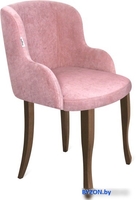Стул Sheffilton SHT-ST39/S122 (пыльная роза/темный орех/черный муар) - фото