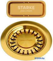 Слив-перелив Paulmark PM6024-BG (золотой/брашированное золото) - фото